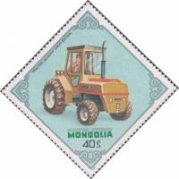 (1982-049) Марка Монголия "Бонсер, Великобритания"    Тракторы III Θ